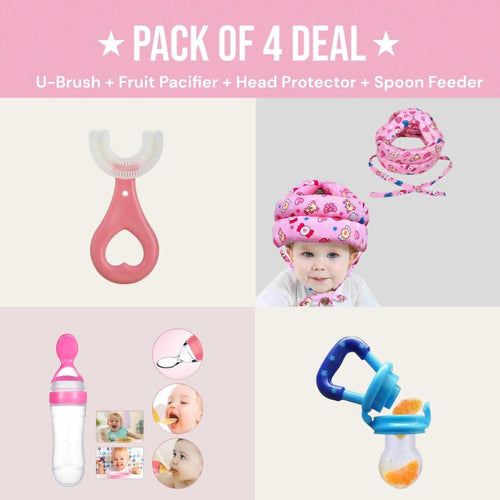 Baby Health Care Kits & Baby Helment, Pack Of 4