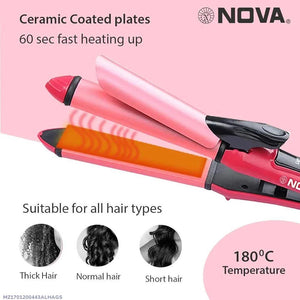 Frizz Free Hair Curler & Straightener