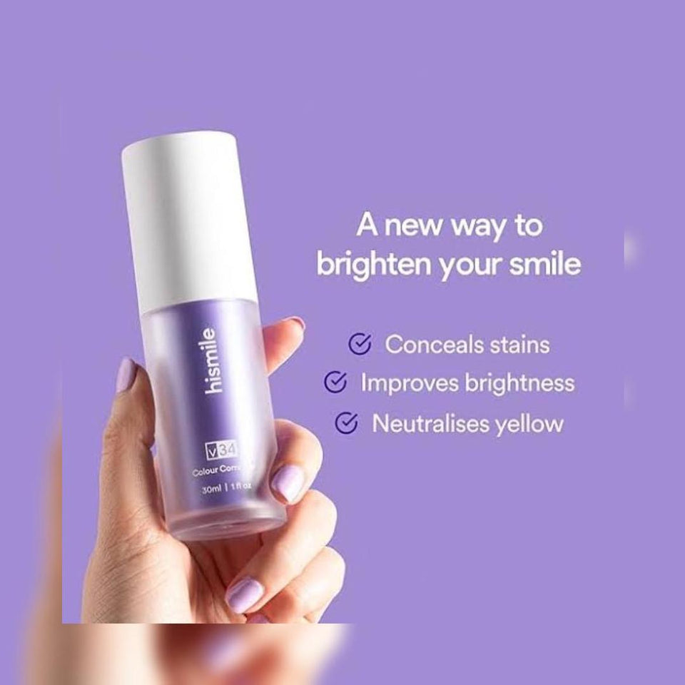 Hismile Teeth Whitening V34 Colour Corrector Serum - 1 Pcs of Radiant Smile Solution