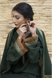3 Pcs Women's Unstitched Embroidered Suit