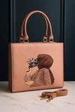 Stylish Women's Canvas Tote Bag - 1 Pc, Printed Design